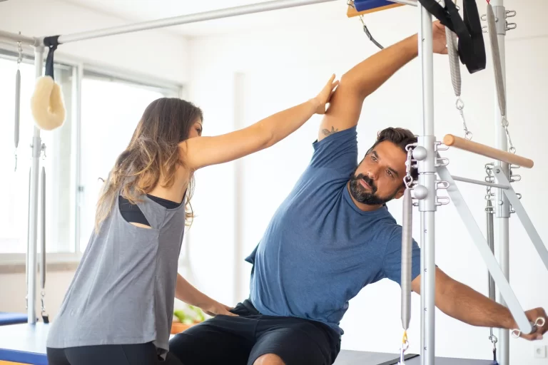 Beginner Pilates exercise